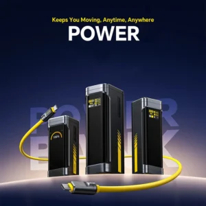 Starship 240W Power Bank with LED Display and 140W USB-C Fast Charging Cable