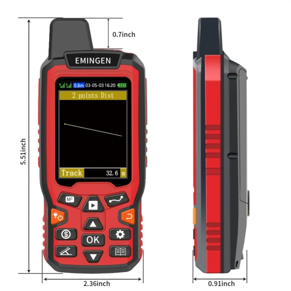 High Accuracy 2.4 Inch LCD GPS Surveying Device - Image 5