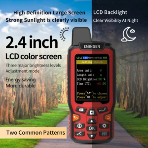 2.4 inch high-brightness LCD color GPS surveying device, supports GPS+GLONASS dual satellite positioning, clear day and night