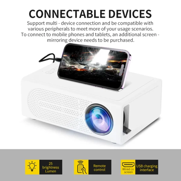 Mini Mobile Phone Projector - Image 2