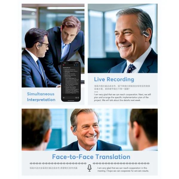 AI Real-Time Translation Earbuds with Long Battery & ENC - Image 7