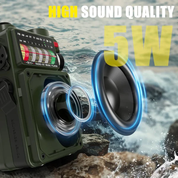 Multifunctional Emergency Crank Radio - Image 5