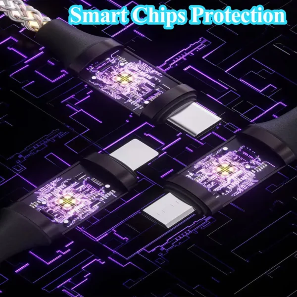 66W 3 in 1 LED Light Up Charging Cable - Image 5