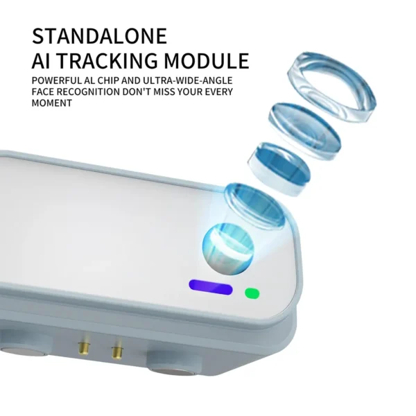 3-Axis Foldable Phone Gimbal Stabilizer with AI Tracking & Fill Light - Image 7