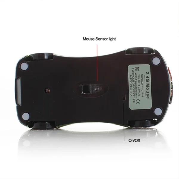 Wireless Sport Car Shaped Mouse - Image 6