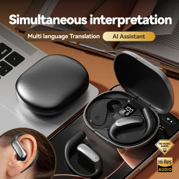 AI Translation Wireless Earbuds - Hi-Res Audio - Image 3
