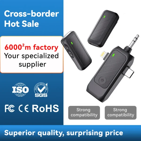 3-in-1 Wireless Microphone with Charger - Image 4