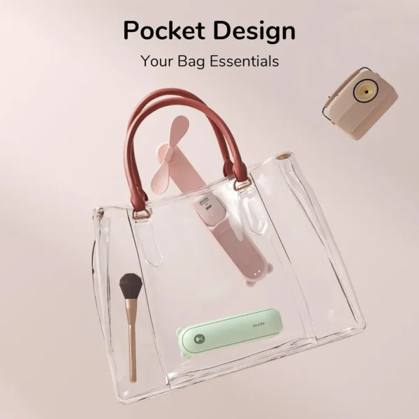 3-in-1 Pocket Bear Portable Fan with Power Bank and Flashlight - Image 3