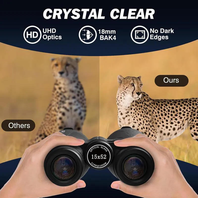 15x52 UHD Professional Binoculars | High-Power Optics for Hunting, Sports & Outdoor Safety (Waterproof & Fog-proof) - Image 3